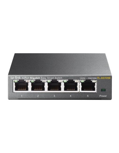 TL-SG105E Gestionado L2 Gigabit Ethernet (10/100/1000) Negro
