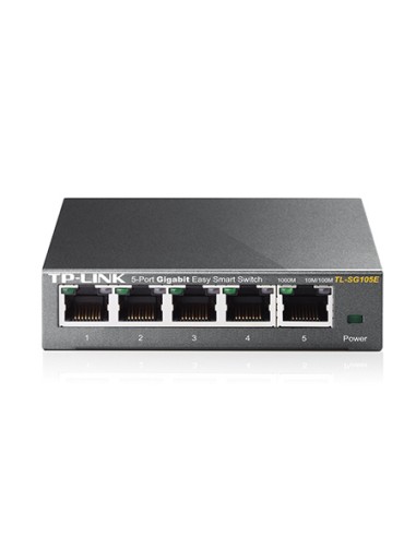 TL-SG105E Gestionado L2 Gigabit Ethernet (10/100/1000) Negro