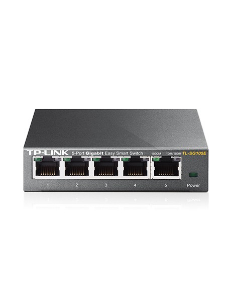 TL-SG105E Gestionado L2 Gigabit Ethernet (10/100/1000) Negro