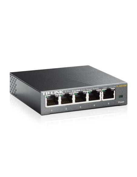 TL-SG105E Gestionado L2 Gigabit Ethernet (10/100/1000) Negro