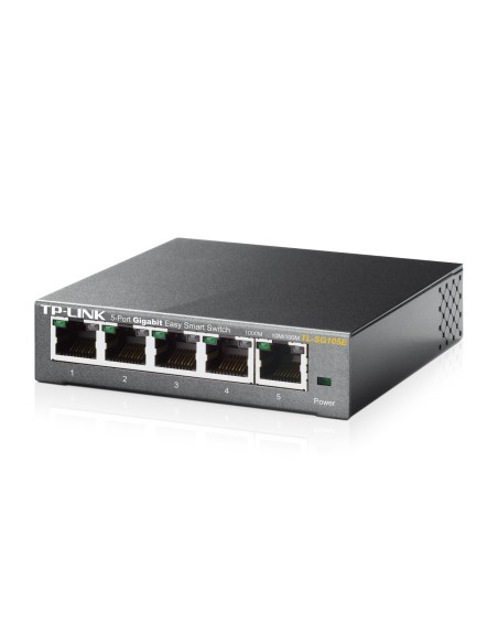 TL-SG105E Gestionado L2 Gigabit Ethernet (10/100/1000) Negro