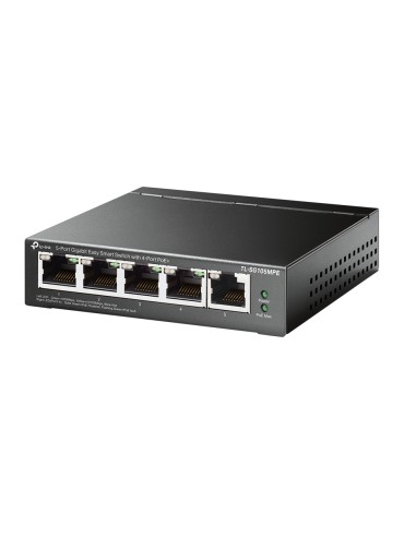 TL-SG105MPE switch L2 Gigabit Ethernet (10/100/1000) Energía sobre Ethernet (PoE) Negro