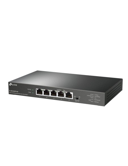 TL-SG105PP-M2 switch No administrado Gigabit Ethernet (10/100/1000) Energía sobre Ethernet (PoE) Negro