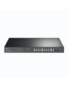TL-SG1218MP switch No administrado Gigabit Ethernet (10/100/1000) Energía sobre Ethernet (PoE) 1U Negro 2