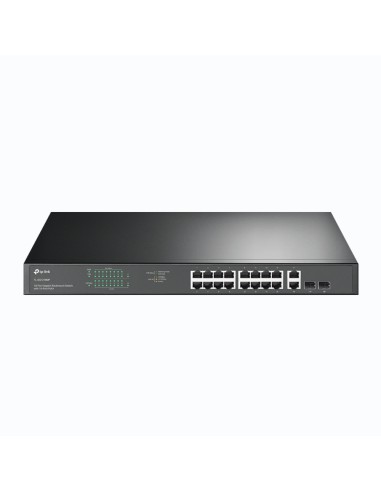 TL-SG1218MP switch No administrado Gigabit Ethernet (10/100/1000) Energía sobre Ethernet (PoE) 1U Negro
