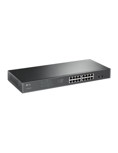 TL-SG1218MPE Gestionado L2 Gigabit Ethernet (10/100/1000) Energía sobre Ethernet (PoE) 1U Negro