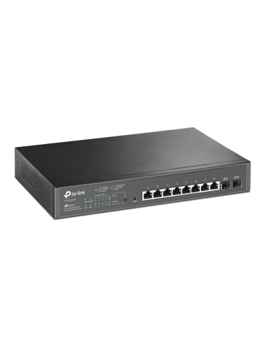 JetStream TL-SG2210MP switch Gestionado L2/L2+ Gigabit Ethernet (10/100/1000) Energía sobre Ethernet (PoE) 1U Negro