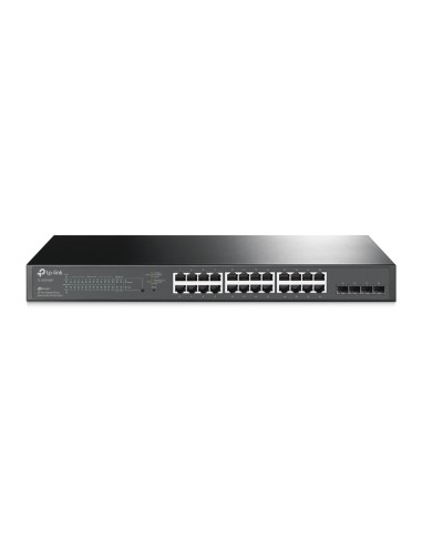 JetStream TL-SG2428P switch Gestionado L2/L2+ Gigabit Ethernet (10/100/1000) Energía sobre Ethernet (PoE) 1U Negro