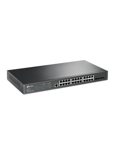 JetStream TL-SG3428 switch Gestionado L2/L3 Gigabit Ethernet (10/100/1000) 1U Negro