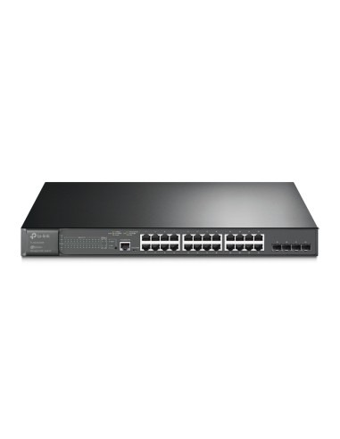 JetStream TL-SG3428MP switch Gestionado L2+ Gigabit Ethernet (10/100/1000) Energía sobre Ethernet (PoE) 1U Negro