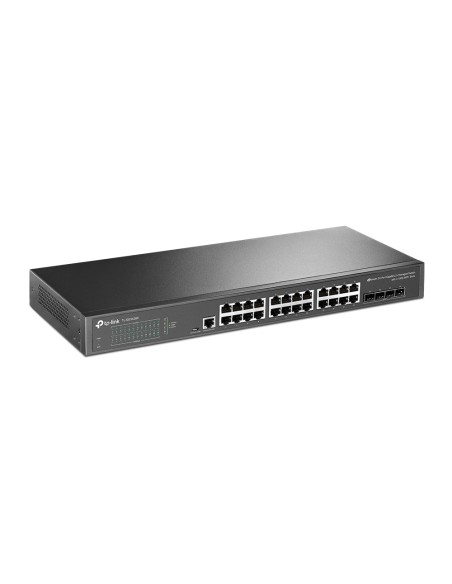 JetStream TL-SG3428X switch Gestionado L2+/L3 Gigabit Ethernet (10/100/1000) 1U Negro