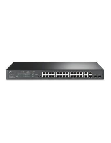 JetStream TL-SL2428P switch Gestionado L2 Fast Ethernet (10/100) Energía sobre Ethernet (PoE) 1U Negro