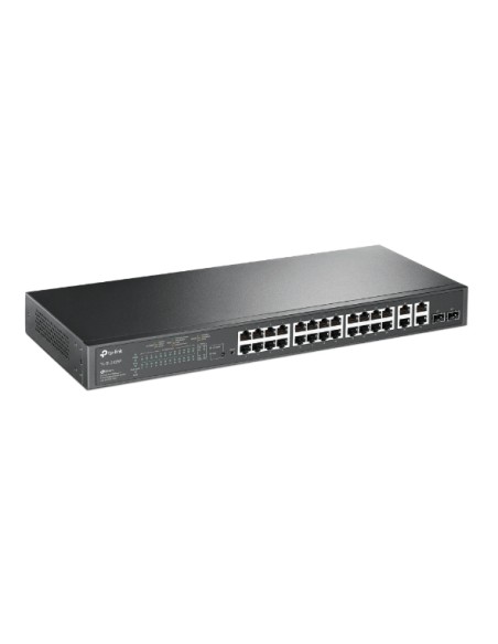 JetStream TL-SL2428P switch Gestionado L2 Fast Ethernet (10/100) Energía sobre Ethernet (PoE) 1U Negro