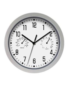 RELOJ OFICINA PLATA 30CM