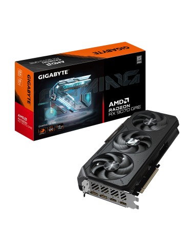 Radeon RX 9070 GRE GAMING OC 12G  Tarjeta gráfica, 12GB GDDR6, 192bit, PCI-E 5.0, 2920 MHz Core Clock, 2 × DisplayPort, 2 × HDM