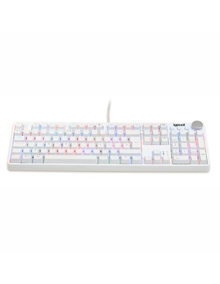 Teclado gaming mecánico PEARL RGB blanco