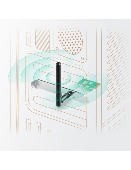 TL-WN781ND adaptador y tarjeta de red Interno WLAN 150 Mbit/s