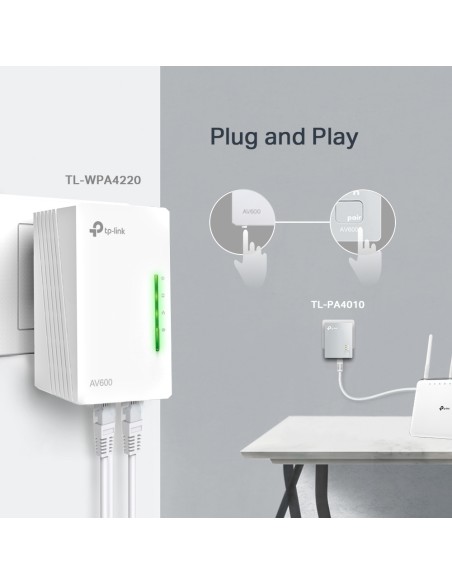AV600 600 Mbit/s Ethernet Wifi Blanco 1 pieza(s)