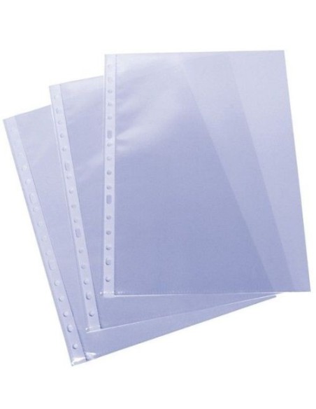 C 100 fundas a4 multitaladro polipropileno piel de naranja extra