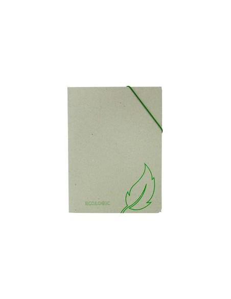 PAQ 8 CARPETA ECOLOGIC FOLIO GOMAS SOLAPAS RECICLABLE