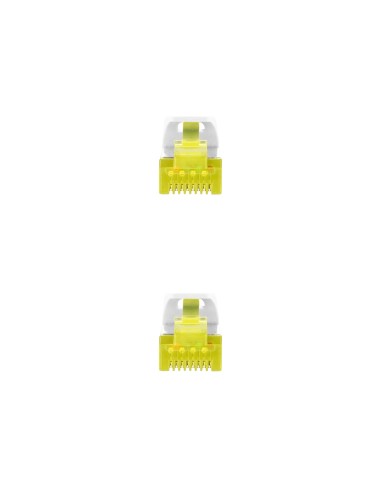 Cable Red Latiguillo RJ45 LSZH CAT.6A SFTP AWG26, Blanco, 25 cm