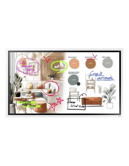 WM55FX pizarra blanca interactiva 139,7 cm (55") 3840 x 2160 Pixeles Pantalla táctil Gris, Blanco HDMI