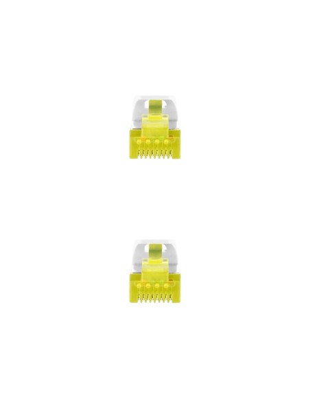 Cable de red latiguillo RJ45 LSZH Cat.6A SFTP AWG26, Blanco, 2.0 m