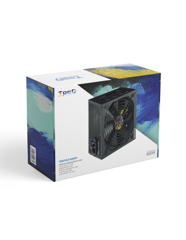 TQAPOLO-600SP unidad de fuente de alimentación 600 W 20+4 pin ATX ATX Negro