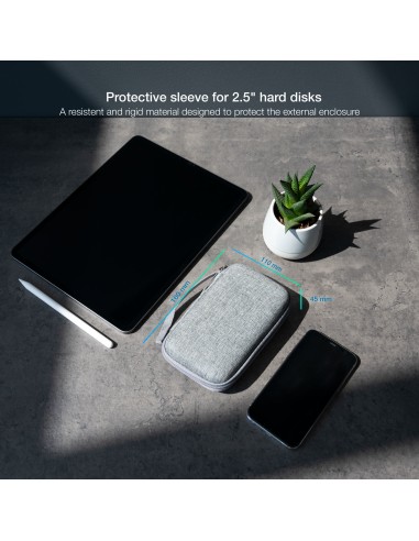 Estuche Protector para Caja Externa de 2.5, Gris