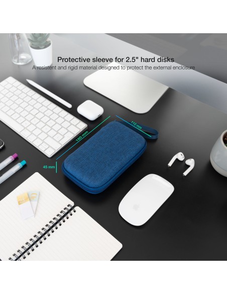 Estuche Protector para Caja Externa de 2.5, Azul Pacífico