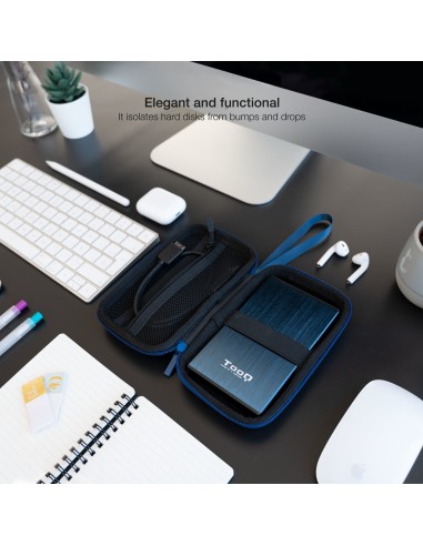 Estuche Protector para Caja Externa de 2.5, Azul Pacífico