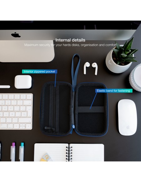 Estuche Protector para Caja Externa de 2.5, Azul Pacífico