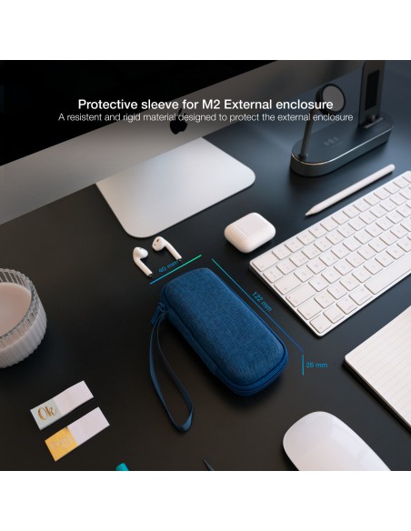 Estuche Protector para Caja Externa M2, Azul Pacífico