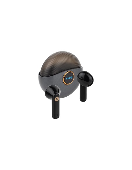 Snail Auriculares Inalámbricos + Micrófono Bluetooth con Estuche de Carga, Gris/Negros