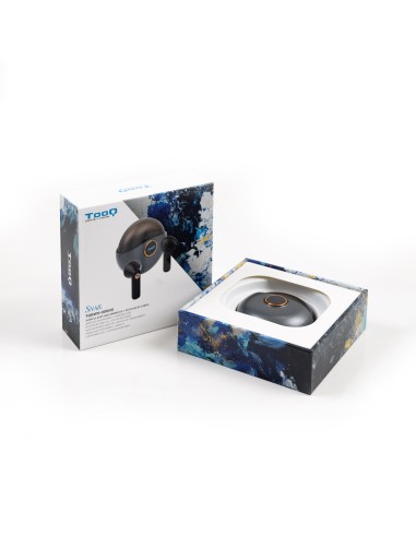 Snail Auriculares Inalámbricos + Micrófono Bluetooth con Estuche de Carga, Gris/Negros