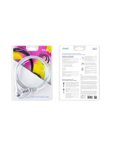 TQCLKC0015 cable antirrobo Plata 1,5 m