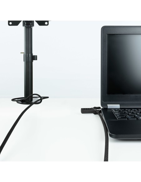 Cable de Seguridad con Combinación para Portátiles 1.5 metros, Color Gris Oscuro