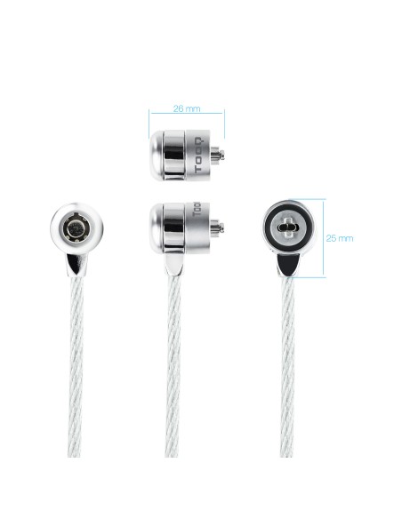 TQCLKC0025 cable antirrobo Plata 1,5 m