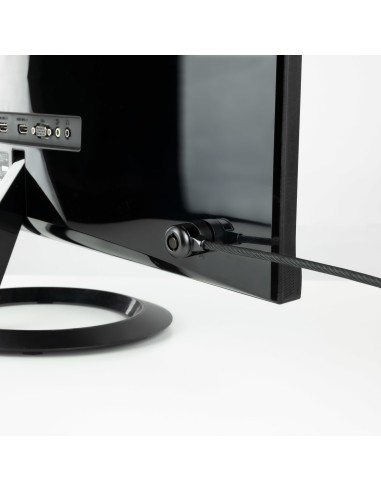 Cable de Seguridad con Llave para Portátiles 1.5 metros, Gris Oscuro
