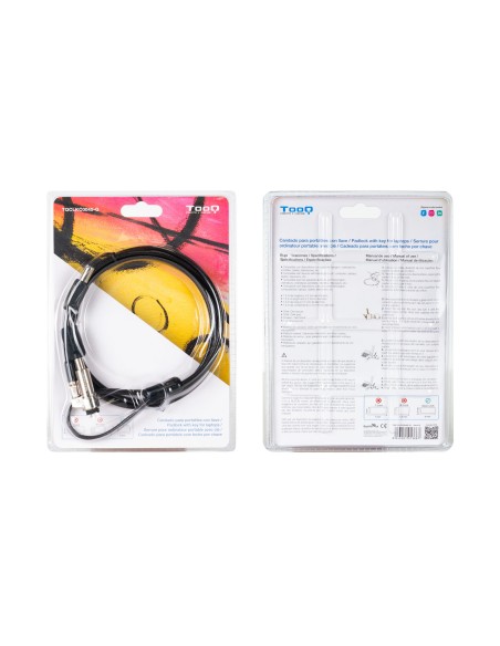 Cable de Seguridad Tipo NANO con Llave para Portátiles 1.5 metros, Gris Oscuro