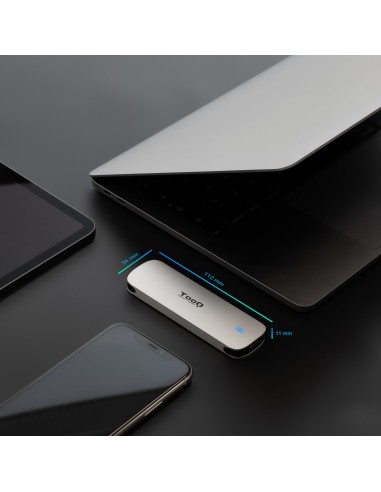 Caja Externa para SSD M.2 NGFF, Plata