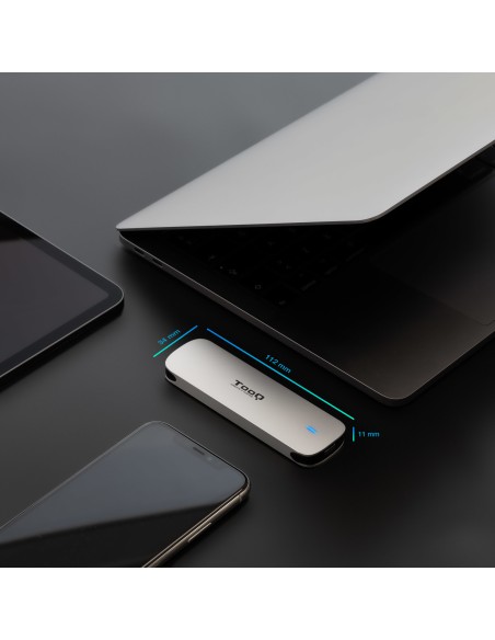 Caja Externa para SSD M.2 NGFF, Plata