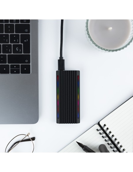 Shinobi Caja externa para unidad de estado sólido (SSD) Negro M.2