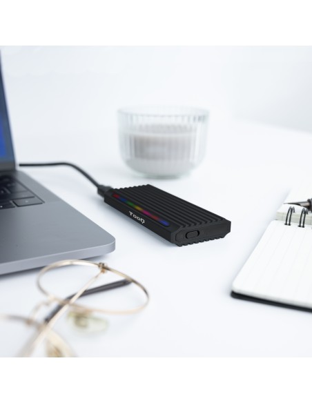 Shinobi Caja externa para unidad de estado sólido (SSD) Negro M.2