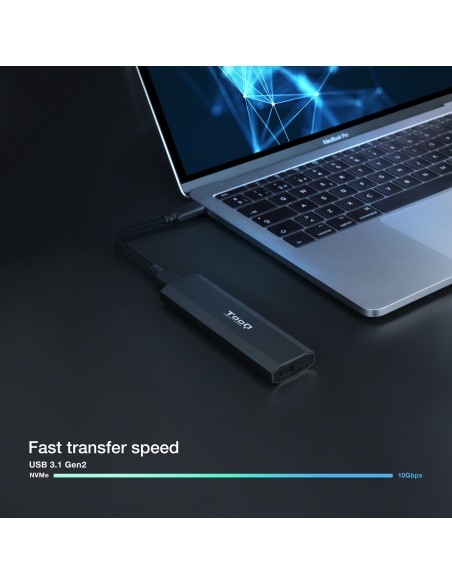 Shura Caja externa para unidad de estado sólido (SSD) Negro M.2