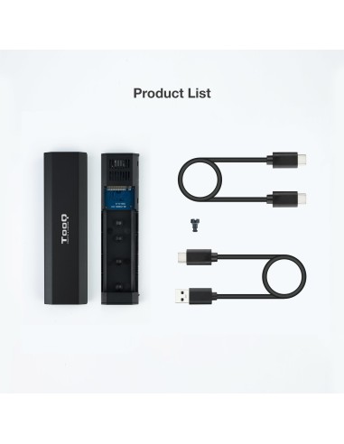 Shura Caja externa para unidad de estado sólido (SSD) Negro M.2