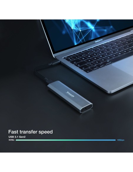 Shura Caja externa para unidad de estado sólido (SSD) Gris M.2