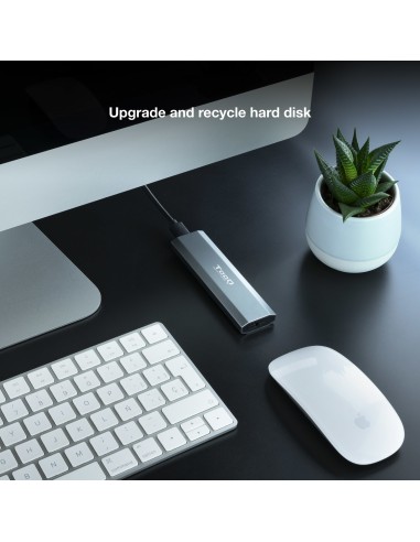 Shura Caja externa para unidad de estado sólido (SSD) Gris M.2