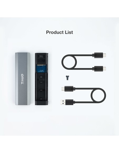 Shura Caja externa para unidad de estado sólido (SSD) Gris M.2