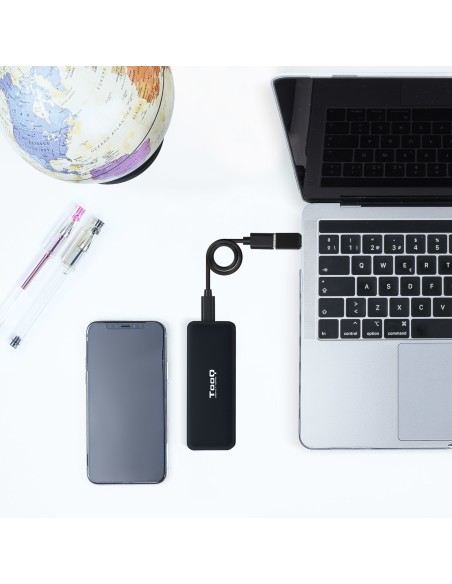 TQE-2280B caja para disco duro externo Caja externa para unidad de estado sólido (SSD) Negro M.2